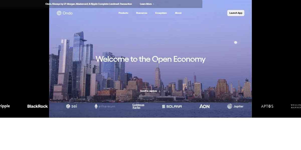 Ondo US Dollar Yield USDY 대표 이미지